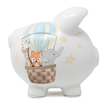 Air Balloon Large Piggy Bank
