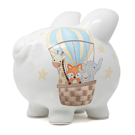 Air Balloon Large Piggy Bank