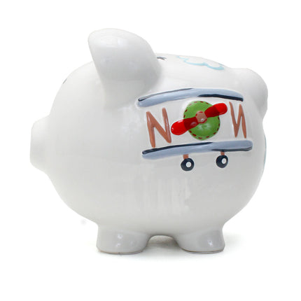 Airplane Large Piggy Bank