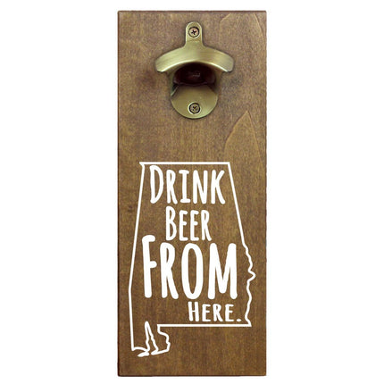 Alabama Drink Beer From Here Cap Catching Magnetic Bottle Openers
