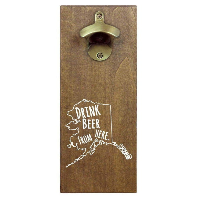 Alaska Drink Beer From Here Cap Catching Magnetic Bottle Openers