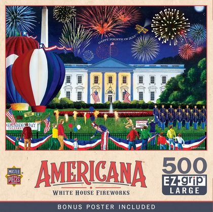 Americana - White House Fireworks 500 Piece EZ Grip Puzzle