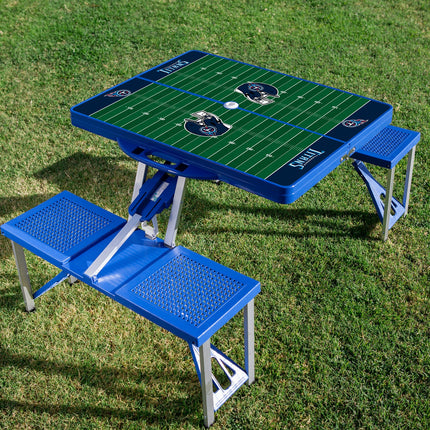 Tennessee Titans Football Field - Picnic Table Portable Folding Table with Seats