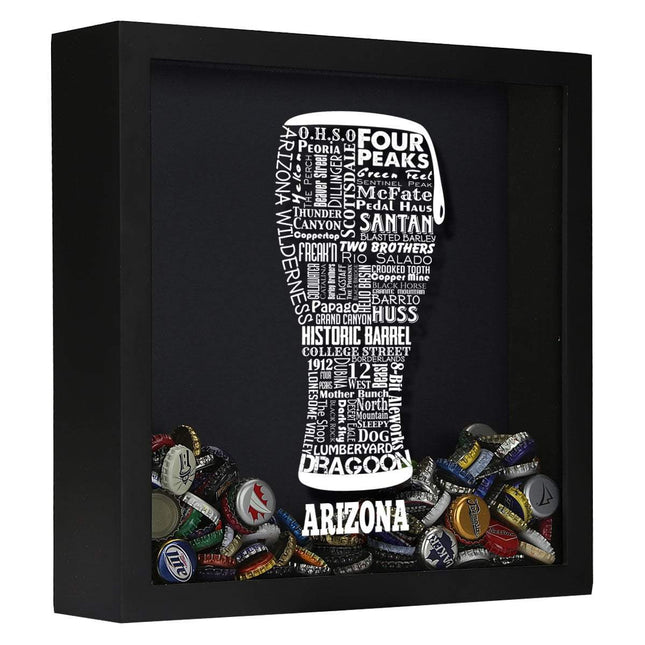 Arizona Beer Typography Shadow Box