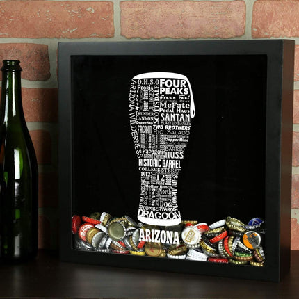 Arizona Beer Typography Shadow Box