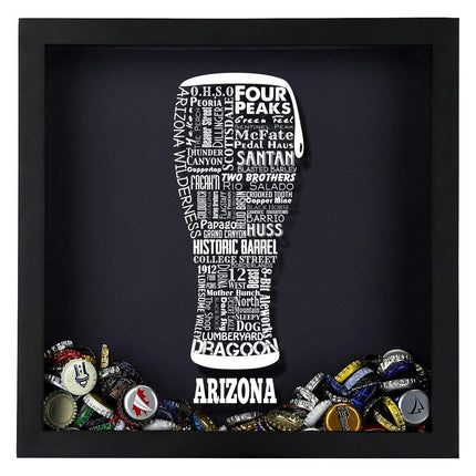 Arizona Beer Typography Shadow Box