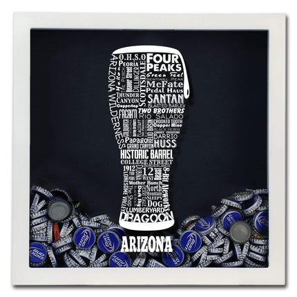 Arizona Beer Typography Shadow Box