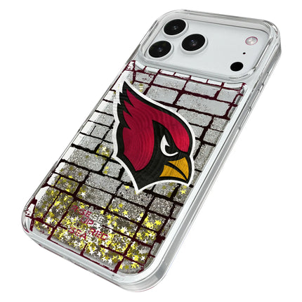 Arizona Cardinals Brick Glitter Phone Case for Apple iPhone