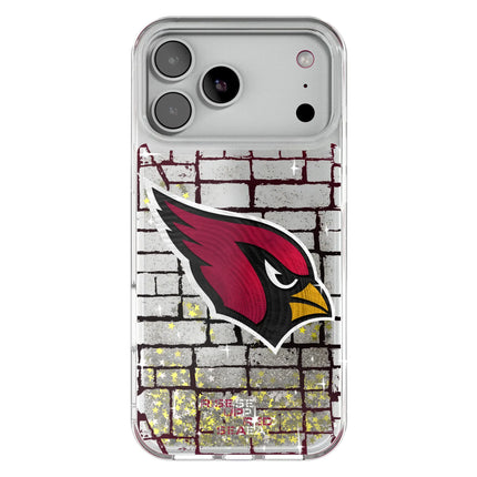 Arizona Cardinals Brick Glitter Phone Case for Apple iPhone
