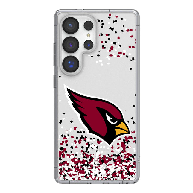 Arizona Cardinals Confetti Clear Phone Case for Samsung Galaxy