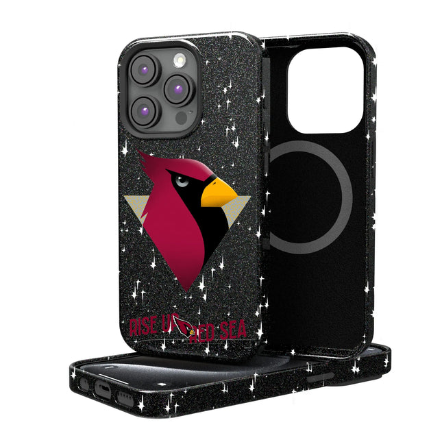 Arizona Cardinals Deco Black Bling Phone Case for Apple iPhone