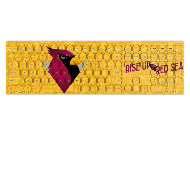 Arizona Cardinals Deco Curved Wireless Keyboard