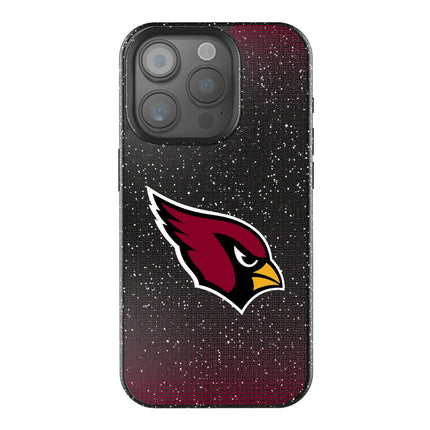Arizona Cardinals Linen Black Bling Phone Case for Apple iPhone