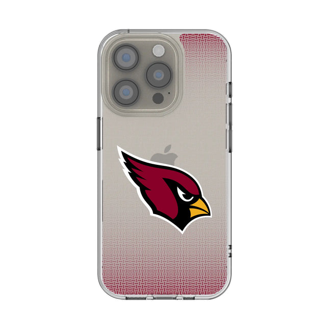 Arizona Cardinals Linen Clear Phone Case for Apple iPhone
