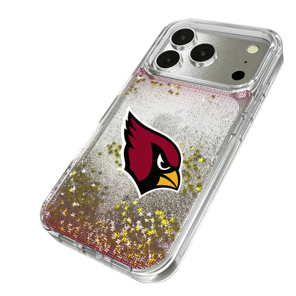 Arizona Cardinals Linen Glitter Phone Case for Apple iPhone