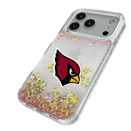 Arizona Cardinals Linen Glitter Phone Case for Apple iPhone