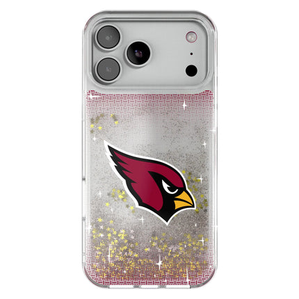 Arizona Cardinals Linen Glitter Phone Case for Apple iPhone