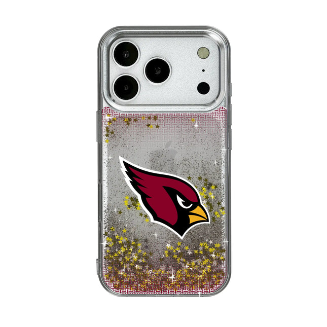 Arizona Cardinals Linen Glitter Phone Case for Apple iPhone