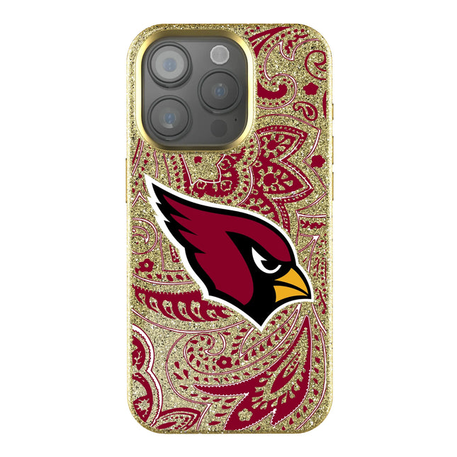 Arizona Cardinals Paisley Bling Phone Case for Apple iPhone