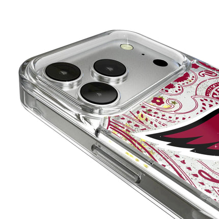 Arizona Cardinals Paisley Glitter Phone Case for Apple iPhone
