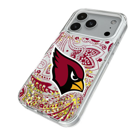 Arizona Cardinals Paisley Glitter Phone Case for Apple iPhone