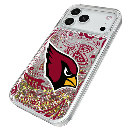 Arizona Cardinals Paisley Glitter Phone Case for Apple iPhone