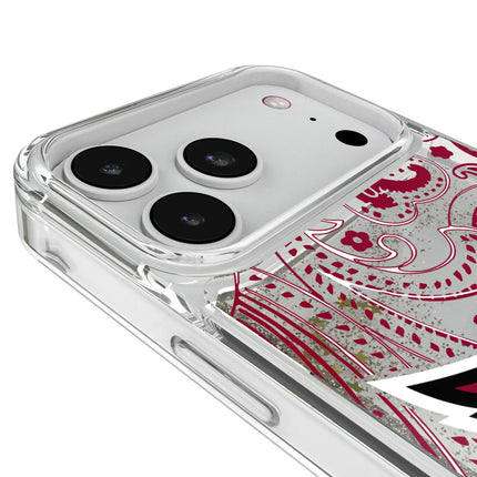 Arizona Cardinals Paisley Glitter Phone Case for Apple iPhone