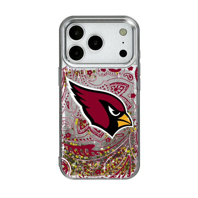 Arizona Cardinals Paisley Glitter Phone Case for Apple iPhone