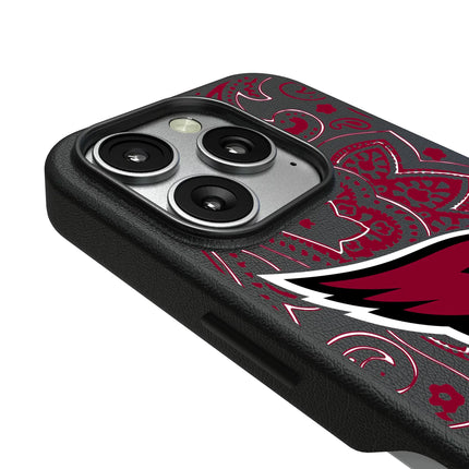 Arizona Cardinals Paisley MagSafe Compatible Phone Case for Apple iPhone