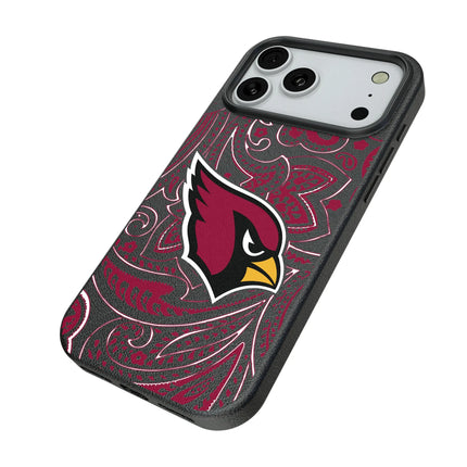 Arizona Cardinals Paisley MagSafe Compatible Phone Case for Apple iPhone