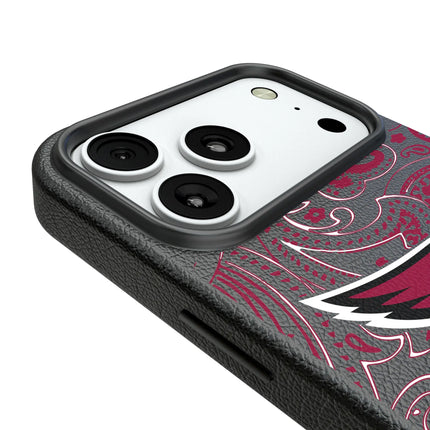 Arizona Cardinals Paisley MagSafe Compatible Phone Case for Apple iPhone