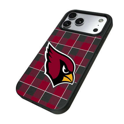 Arizona Cardinals Plaid MagSafe Compatible Phone Case for Apple iPhone