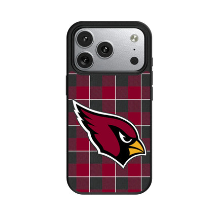 Arizona Cardinals Plaid MagSafe Compatible Phone Case for Apple iPhone