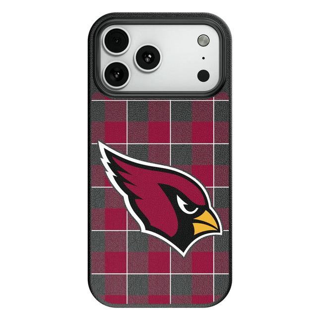 Arizona Cardinals Plaid MagSafe Compatible Phone Case for Apple iPhone