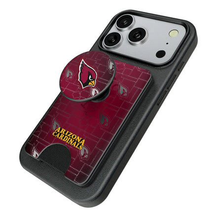 Arizona Cardinals Rivet PopSockets MagSafe-Compatible PopWallet+