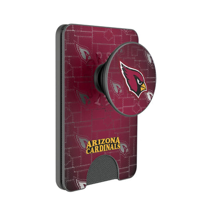 Arizona Cardinals Rivet PopSockets MagSafe-Compatible PopWallet+