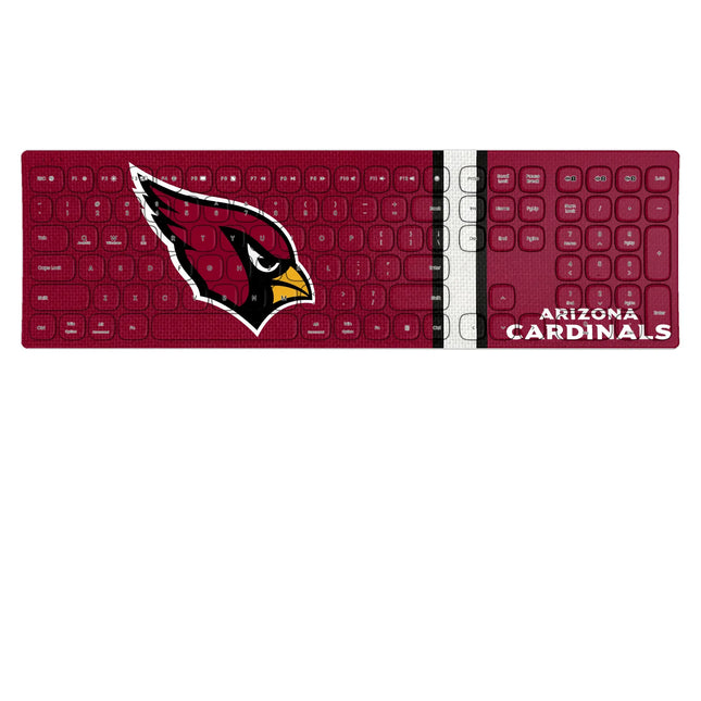 Arizona Cardinals Stripe Curved Wireless Keyboard