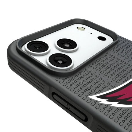 Arizona Cardinals Text Backdrop Bump Phone Case for Apple iPhone