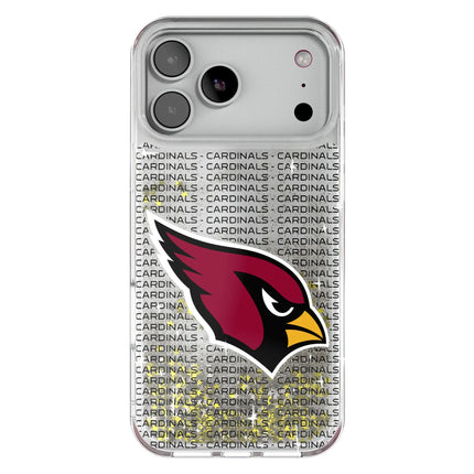 Arizona Cardinals Text Backdrop Glitter Phone Case for Apple iPhone