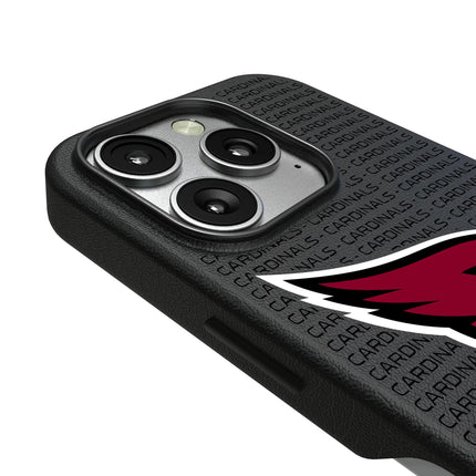 Arizona Cardinals Text Backdrop MagSafe Compatible Phone Case for Apple iPhone