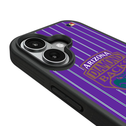 Arizona Diamondbacks 1999-2006 - Cooperstown Collection Pinstripe Bump Phone Case for Apple iPhone