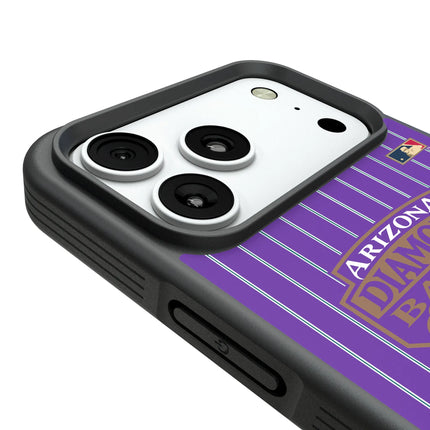 Arizona Diamondbacks 1999-2006 - Cooperstown Collection Pinstripe Bump Phone Case for Apple iPhone