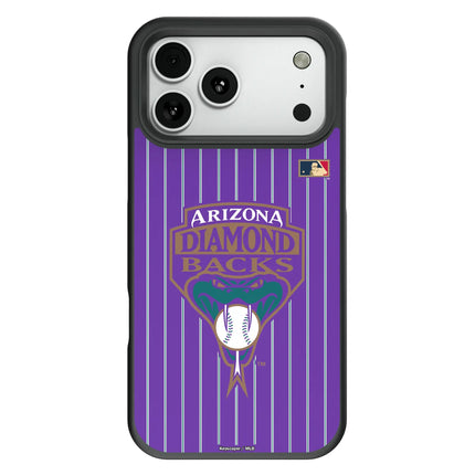 Arizona Diamondbacks 1999-2006 - Cooperstown Collection Pinstripe Bump Phone Case for Apple iPhone