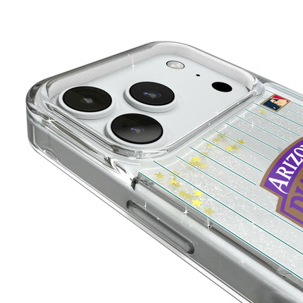Arizona Diamondbacks 1999-2006 - Cooperstown Collection Pinstripe Glitter Phone Case for Apple iPhone