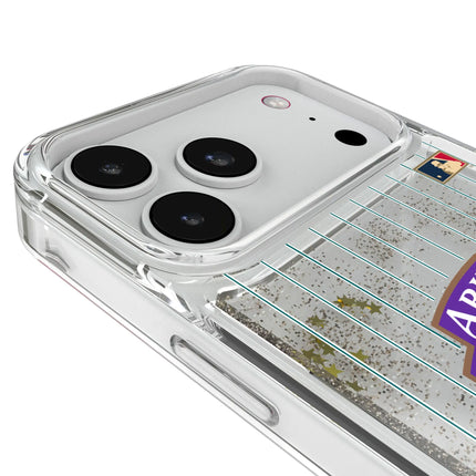 Arizona Diamondbacks 1999-2006 - Cooperstown Collection Pinstripe Glitter Phone Case for Apple iPhone