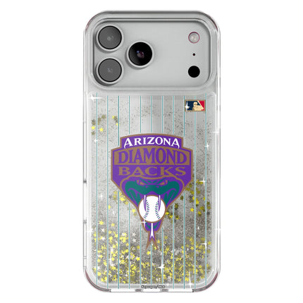 Arizona Diamondbacks 1999-2006 - Cooperstown Collection Pinstripe Glitter Phone Case for Apple iPhone