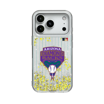 Arizona Diamondbacks 1999-2006 - Cooperstown Collection Pinstripe Glitter Phone Case for Apple iPhone