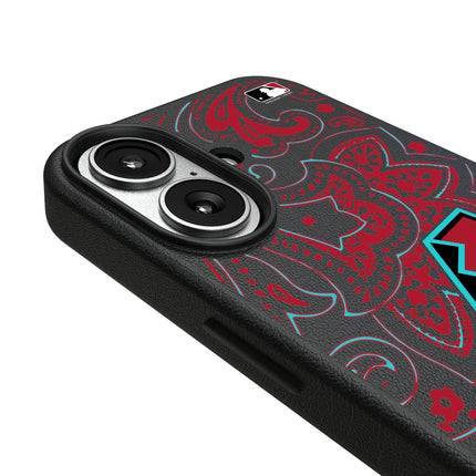 Arizona Diamondbacks Paisley MagSafe Compatible Phone Case for Apple iPhone
