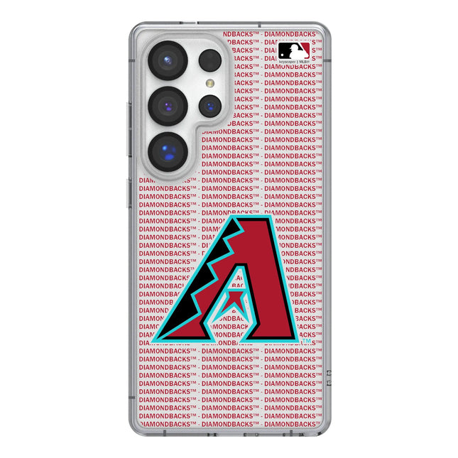 Arizona Diamondbacks Text Backdrop Clear Phone Case for Samsung Galaxy
