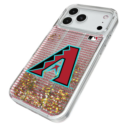 Arizona Diamondbacks Text Backdrop Glitter Phone Case for Apple iPhone